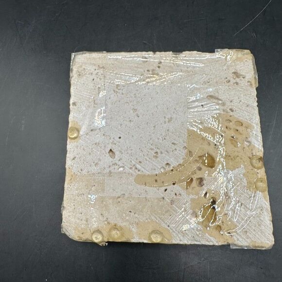 Tile Coaster Travertine Stone Mountain top Fortress Hot air balloon Ships Air - Picture 5 of 5